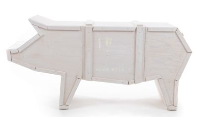 Weißer "Sending Animals" Schweine-Schrank von Seletti. Design Schrank in Form eines Schweins.